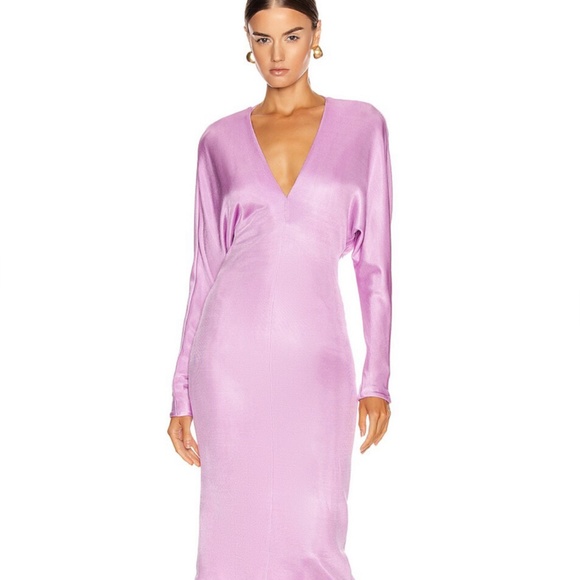 Cushnie Lilac Knit Bodycon Back Cowl Dress - Size 0 - NWOT - Picture 3 of 13